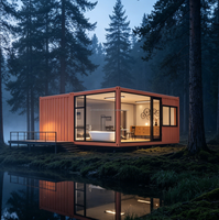 Villa préfabriquée de luxe en acier léger avec design 3D, maison modulaire préfabriquée, maison conteneur préfabriquée, villas préfabriquées à vendre