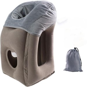 Almohada de <span class=keywords><strong>viaje</strong></span>, almohada de vuelo inflable, almohada de cuello esencial para viajar <span class=keywords><strong>en</strong></span> avión - Product Image 1