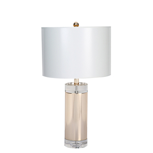 Modern Design <b>Silver</b> Metal Chain Switch Hotel Table <b>Lamp</b> Brush Nickel Body E26 Bulb Iron Made for Lobby Guest Rooms AC Powered - Product Image 5