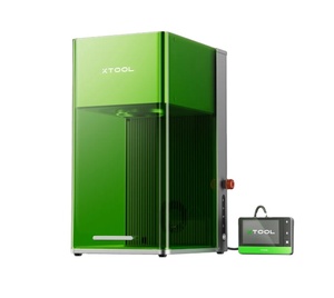 Xtool เครื่องแกะสลักเลเซอร์แบบคู่ไฟเบอร์ & ไดโอด F1อัลตร้า20W มิลลิเมตร/วินาทีไฟเบอร์เลเซอร์ตั้งโต๊ะ - Product Image 1