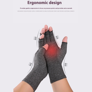 Compression Anti-Arthritis Hand Gloves Fingerless Wrist Support for Lymphedema <strong>Rheumatoid</strong> <strong>Pain</strong> <strong>Relief</strong> - Product Image 2