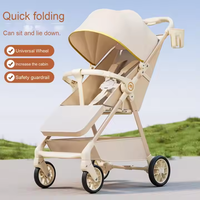 Système de voyage haute vue bébé poussette 3 en 1 avec siège bébé pour nouveau-nés haut paysage landau pliable poussette bébé