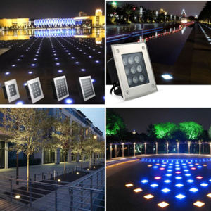 Lampes encastrées pour allées, décoration de briques souterraines, lampes carrées colorées pour trottoirs, lampes encastrées pour cour, projecteurs encastrés pour couloirs - Product Image 5