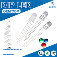 Hochleuchtende 5mm Runde Golddraht-LED-Diode mit 4-Pin-Anschluss, Gemeinsame Anode, Mehrfarbig Dimmbar, 20° Betrachtungswinkel Anzeigelampe