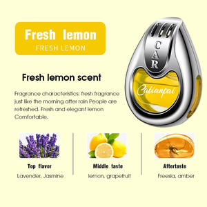 Wholesale Custom Logo <b>Car</b> Vent <b>Clip</b> Air Freshener 6 Scents Metal Shell <b>Car</b> Perfume Diffuser for Auto Interior - Product Image 2