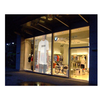Écran LED personnalisé, flexible, commercial, intérieur, transparent, écran LED pour vitrine, écran LED pour vitrine