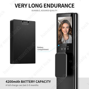 HanDaily Palm Vein Smart Lock <strong>with</strong> 3D Face ID Fingerprint Video <strong>Intercom</strong> Camera Unlock Mobile App Remote Access - Product Image 6