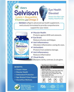 Complément Alimentaire Selvison Lutéine Zéaxanthine Oméga 3 en Gélules pour la Santé Oculaire, Formule de Soutien, 30 Gélules - Product Image 6