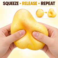 HD 6cm Vormbaar Aardappel Squishy Speelgoed Langzaam Terugverende Decompressie Realistisch Voedsel Speelgoed Fruit Stressverlichting Knijpen Jongens 5 7 Jaar