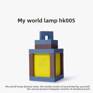 Componentes de Impresión 3D para Lámpara <span class=keywords><strong>Minecraft</strong></span> HK005, Modelo de Bambú, Piezas LED para Impresora Creativa Maker's Treasure TZ3D - Product Image 1