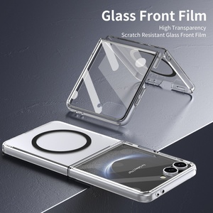 Funda Magnética Transparente de Alta Calidad para Samsung Z Flip 8 7 6 5 4 3 con Protector de Pantalla de Vidrio Frontal, Carcasa Rígida Antigolpes - Product Image 2