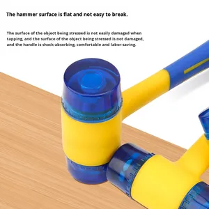 Martello da Installazione Deer Fairy, Martello in Gomma per Piastrelle, Porte e Finestre, Manico in Plastica Isolato, Testa del Martello Piccola e Rimovibile - Product Image 4