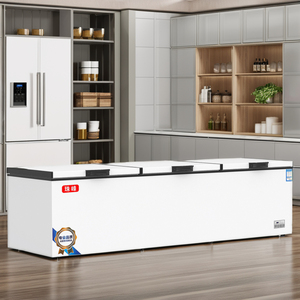 Suitable Large Capacity 978L-1292L Liters Three Door Single Temperature Double Compressor <b>Freezer</b> Commercial Supermarkets Family - Product Image 2