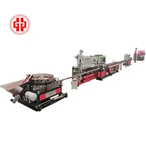 Mesin produksi pipa irigasi tetes bertatahkan pita irigasi tetes datar mesin pembuat garis produksi pipa irigasi tetes