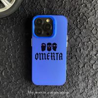 Coque de Téléphone Designer Tendance pour iPhone Xs Xr 7 8 11 12 13 14 15 16 17 Pro Max Omerta
