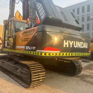 Excavateur Hyundai 305LC-9T d'occasion de Corée 30 tonnes, pelle sur chenilles d'occasion, moteur en bon état, boîte de vitesses, roulement de pompe à engrenages - Product Image 5