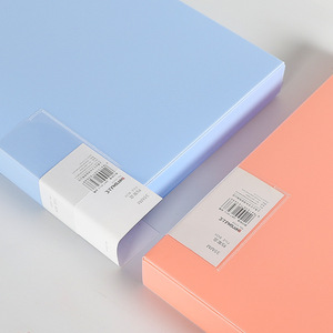 Morandi File Box A4 55mm <b>Plastic</b> Document Organizer Office Storage <b>Folder</b> Rectangle Single Tier PP Material - Product Image 4