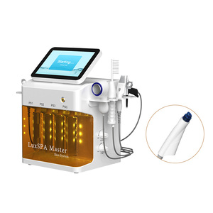 New Arrival LuxSPA Master 9 IN 1 Hydra Oxygen Facial System 9 Handles Skin Rejuvenation Oxygen Spray Gun Skin Scrubber Spa - Product Image 3