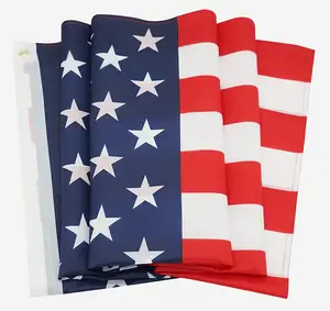 Toptan Polyester kumaş 3x5 Ft amerika birleşik devletleri ulusal bayrak 6x10 süblimasyon baskı özel abd amerikan ülke bayrağı
