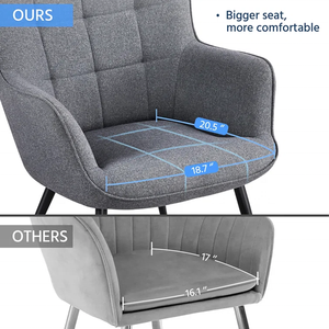 Chaise de canapé élégante et bon marché, vente en gros, chaise longue de bureau à capitonner pour <span class=keywords><strong>salon</strong></span>, chaise d'appoint rembourrée avec <span class=keywords><strong>pouf</strong></span> - Product Image 6