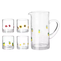 Usine ronde créative épaissie verre à boire froid Transparent Patch eau verre boisson tasses ensemble de tasses