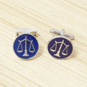 Boutons de manchette en émail bleu personnalisé, haute qualité, collection - Product Image 6