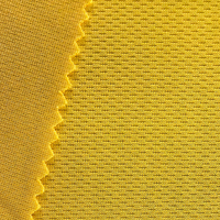 Malla de punto Birdseye multicolor de 140 g/m², material 100% poliéster 75D/72F, tela de malla ojo de pájaro para camisetas de fútbol y polos.