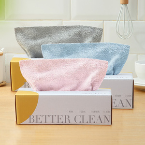 Boîte distributrice de lingettes de nettoyage et de séchage réutilisables en microfibre, chiffons légers sans peluches pour la cuisine et la salle de bain, pour nettoyer les vitres et les miroirs - Product Image 1