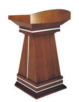 Muebles/Púlpito de Iglesia/Atril CT-39, Muebles Escolares Modernos, Púlpito de Iglesia de Vidrio y Madera, Diseños de Púlpito de Iglesia de Madera, Resistente