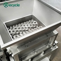 Mini broyeur de métaux à Double arbre de haute qualité, petit équipement de déchiquetage de métaux et de plastiques avec PLC