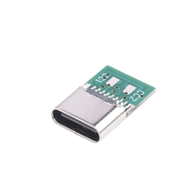 Connecteur femelle USB Type-C pour carte PCB, 6 broches, double résistance de rappel 5,1 kΩ, protocole de charge rapide PD, câble C-C, charge rapide