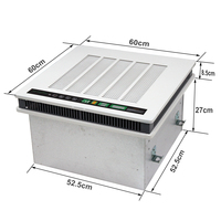Purificateur d'air mural pour hôpital et école, en acier peint sur mesure, OEM ODM, avec filtre HEPA H13 et charbon actif, télécommande