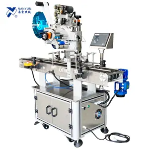 NY-817D Automatic Trays Labeling Machine Three Sides Label Applicator For Box Carton With Date Printer