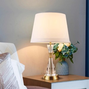 Lámpara de mesa moderna de cristal con LED E27 220V y control de interruptor para decoración de sala de estar - Product Image 2