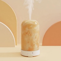 Diffuseur d'huiles essentielles de luxe, humidificateur ultrasonique en verre, lumière LED 7 couleurs, écologique, silencieux 35 dB, pour la maison, à poser sur table