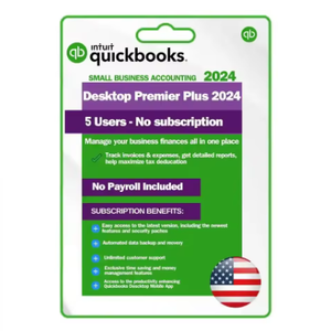 <span class=keywords><strong>QuickBooks</strong></span> Desktop <span class=keywords><strong>Premier</strong></span> Plus 2024, 5 пользователей, версия для США, без учета зарплаты, для Windows - Product Image 4