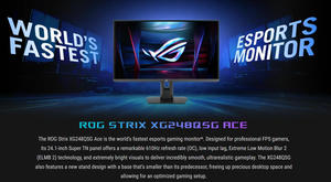 Monitor para juegos A.S.U.S ROG Strix XG248QSG Ace Esports original de 24.1 pulgadas FHD (1920*1080) con panel Super TN, frecuencia de actualización de 610Hz y 0.1ms de tiempo de respuesta. - Product Image 2