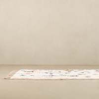 Tapis marocain professionnel noué à la main en laine, écologique, à poils longs, tissage plat jacquard, anti-bactérien, imprimé à la machine