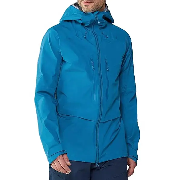 Fabrik Angepasst Farbe männer kleidung outdoor jacke regen jacke blau wasserdichte regen mantel regenmantel
