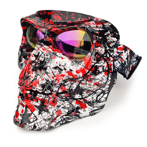 <span class=keywords><strong>Masque</strong></span> Facial Motocross Halloween, Lunettes de Moto, <span class=keywords><strong>VTT</strong></span> et Sports, Protection Faciale - Product Image 1