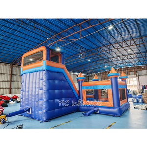 Castillo Inflable Comercial de PVC para Niños, Modelo <span class=keywords><strong>Minecraft</strong></span>, con Zona de Escalada, para Alquiler, con 3 Años de Garantía - Product Image 4