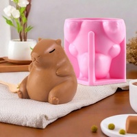 Molde de Silicona 3D UNIMOULD Capibara para Pasteles - Reutilizable y Fácil de Desmoldar, Apto para Microondas, para Hornear, Juguete Antiestrés y Decoración