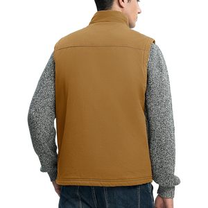 Gilet d'hiver en polaire pour homme Rdruko, doublure en coton sherpa, fermeture éclair intégrale, 4 poches, vêtements décontractés pour le travail et les voyages - Product Image 3