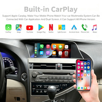 Autoradio Android 13 de 10,25 pouces avec GPS intégré, écran partagé, aide au recul et TV pour Lexus RX 2009-2015 CarPlay
