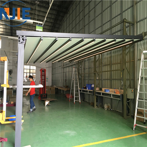 Pergola Motorizzata Retrattile con Telaio in Alluminio Impermeabile <span class=keywords><strong>per</strong></span> Esterni, <span class=keywords><strong>Copertura</strong></span> in Tessuto PVC 850g, Funzionamento Manuale, Autoportante e Resistente al Vento - Product Image 6