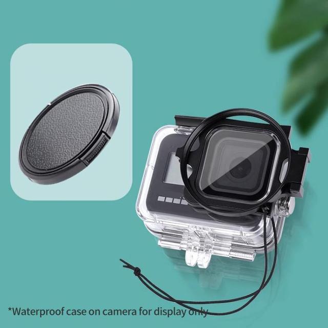 Good quality JSR Filter Adapter Ring+Lens Cover For GoPro HERO13/12/11/10/9/8 Black Action Camera