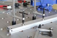 Serre-joints de table de soudage réglables en acier avec poignée à cliquet, ouverture maximale 300 mm (mesure en pouces)