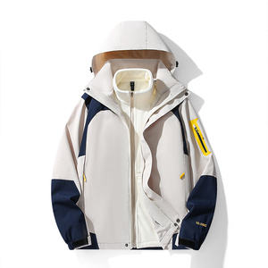 Veste trois-en-un, manteau deux pièces, hiver 2025, pour les amoureux de la neige, possibilité de retirer les capuchons, imperméable et coupe-vent, confortable pour l'extérieur - Product Image 5