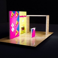 Stands d'exposition 10x10 pieds, stand modulaire rétroéclairé pour exposition, 3x3 m, boîte lumineuse LED, conception de stand d'exposition