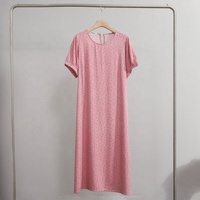 Robe d'été en coton pour femme, fine, en coton artificiel, élégante, mi-longue, ample, pour la maison, la plage, les vacances